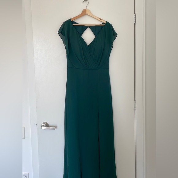 AW Kathy Dress - Bridesmaid Wedding Guest - Color : Dark emerald - Size 14 - New - Picture 7 of 8
